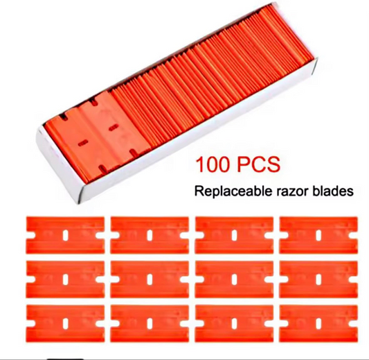 Plastic vinyl removal blades