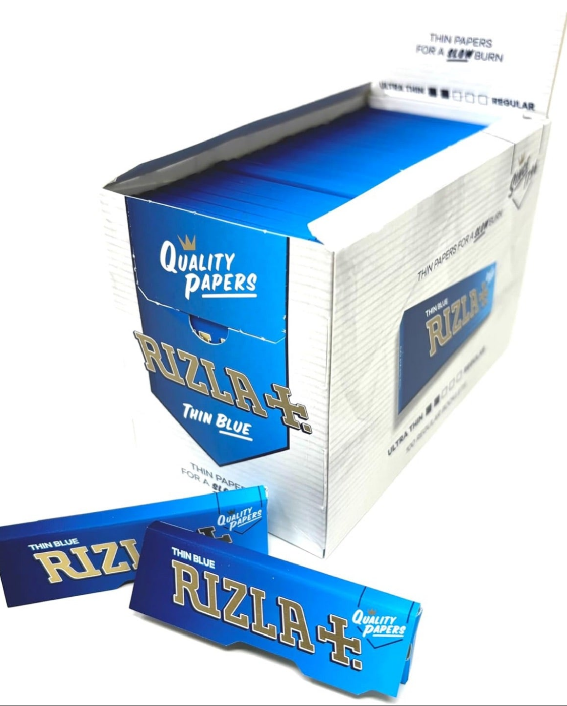 Blue rolling papers standard size