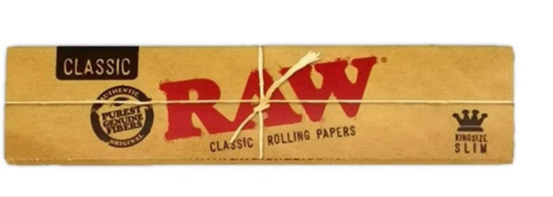 RAW King Size Rolling Papers - Organic & Unbleached (Genuine)