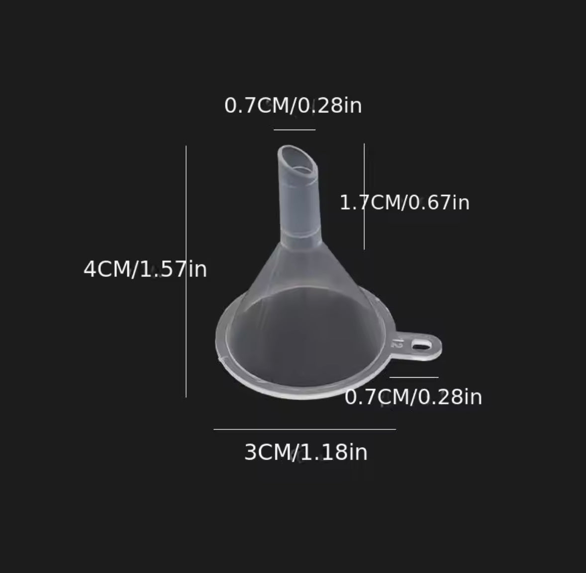 Plastic small funnel